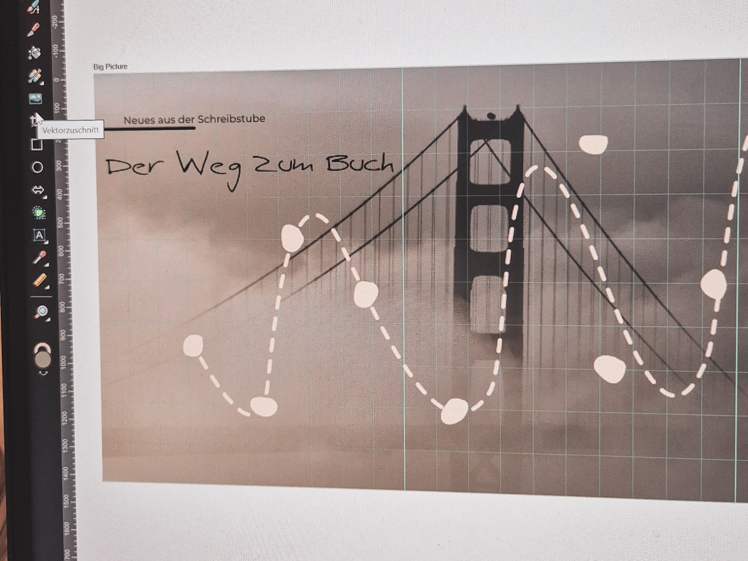 Affinity Designer mit geöffnetem Dokument