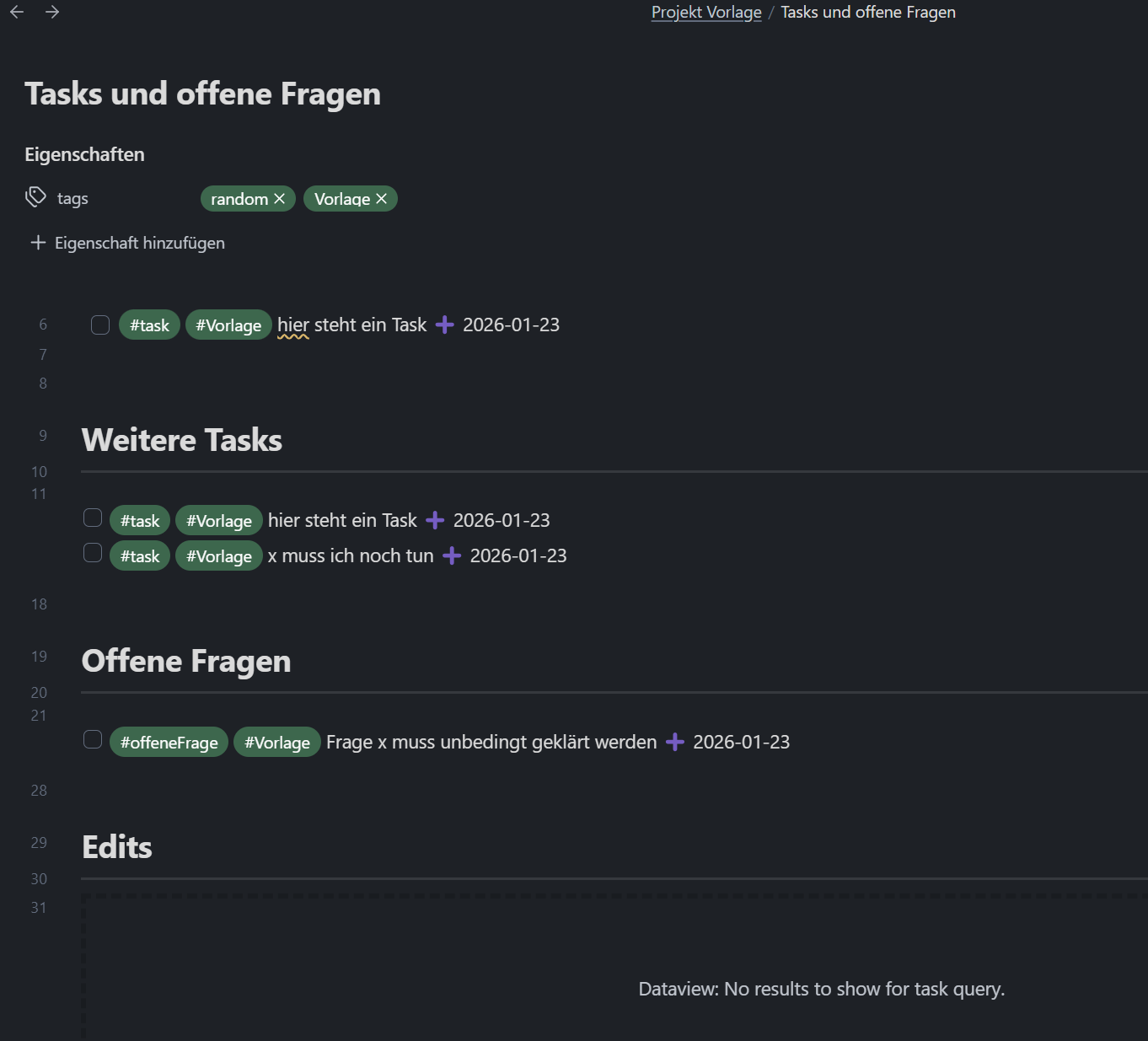 Aufgabenverwaltung in Obsidian mit dem Tasks-Plugin