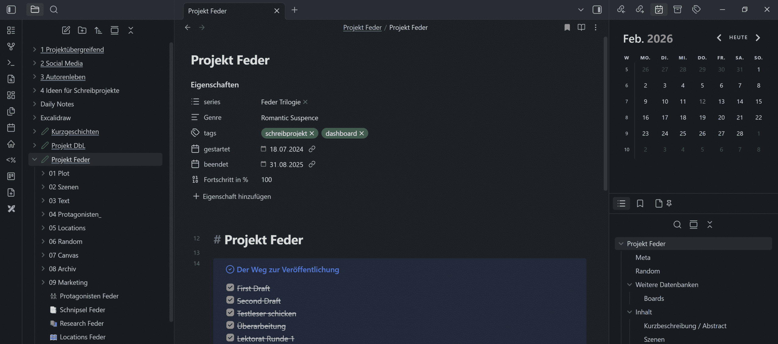 Obsidian für Autorinnen: So organisiere ich mein Schreiben